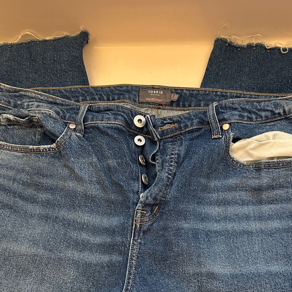 Torrid Classic Blue Button-Fly Jeans